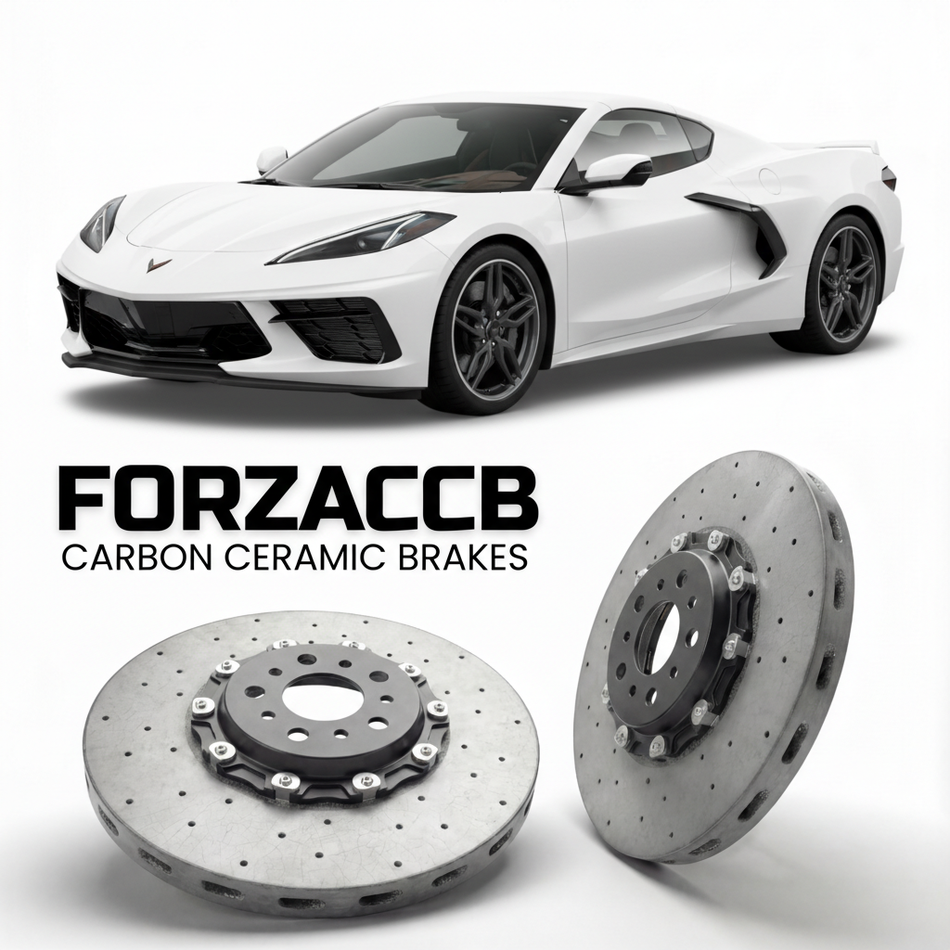 Carbon Ceramic Brake Rotors for Chevrolet Corvette Stingray Z51 C8 (2020-2024+) | CCB OEM Replacement / Conversion Upgrade Kit