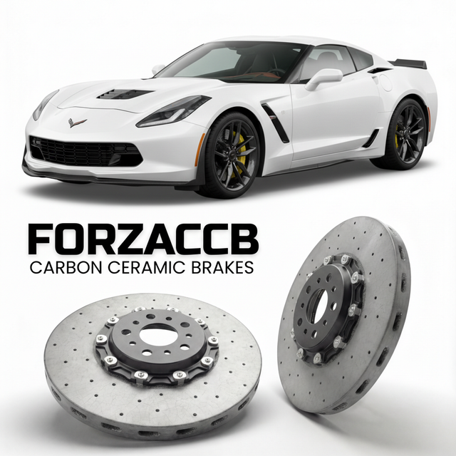 Carbon Ceramic Brake Rotors for Chevrolet Corvette Z06 C7 (2015-2019) | CCB OEM Replacement / Conversion Upgrade Kit