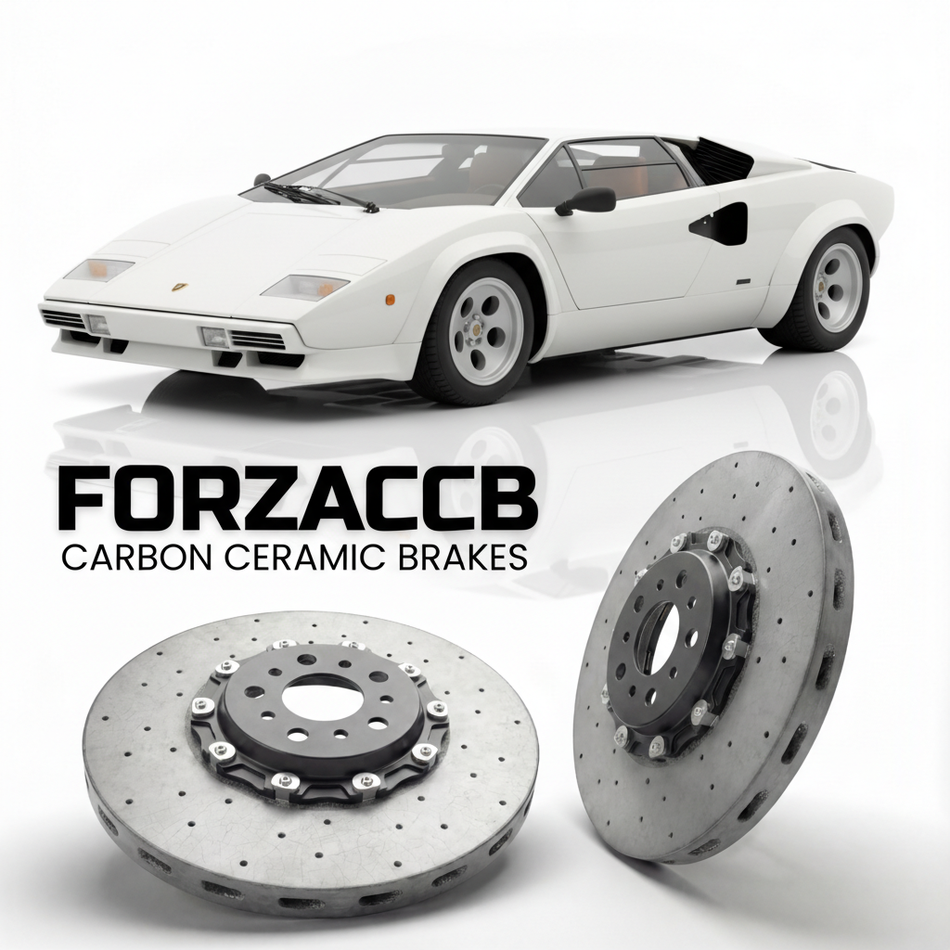 Carbon Ceramic Brake Rotors for Lamborghini Countach 5000 QV (1985-1988) | CCB OEM Replacement / Conversion Upgrade Kit