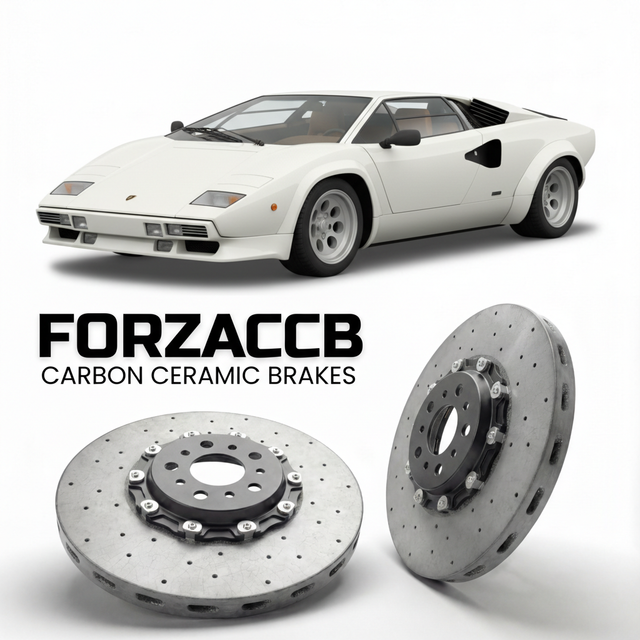 Carbon Ceramic Brake Rotors for Lamborghini Countach 5000 S (1982-1985) | CCB OEM Replacement / Conversion Upgrade Kit
