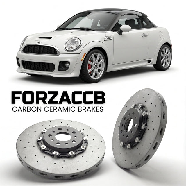 Carbon Ceramic Brake Rotors for Mini Coupe R58 (2011-2015) | CCB OEM Replacement / Conversion Upgrade Kit