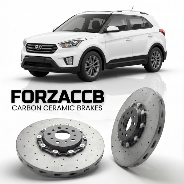 Carbon Ceramic Brake Rotors for Hyundai Creta (2019-2026) | CCB OEM Replacement / Conversion Upgrade Kit