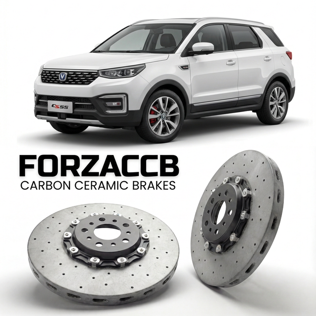 Carbon Ceramic Brake Rotors for ChangAn CS55 I (2017-2018) | CCB OEM Replacement / Conversion Upgrade Kit