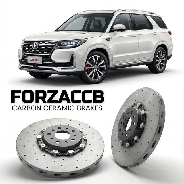 Carbon Ceramic Brake Rotors for ChangAn CS95 (2017-2018) | CCB OEM Replacement / Conversion Upgrade Kit