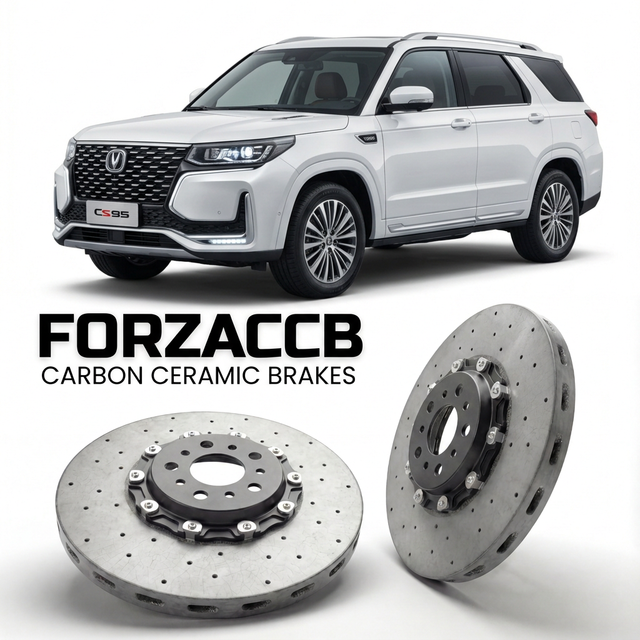 Carbon Ceramic Brake Rotors for ChangAn CS95 facelift 2018 (2018+) | CCB OEM Replacement / Conversion Upgrade Kit