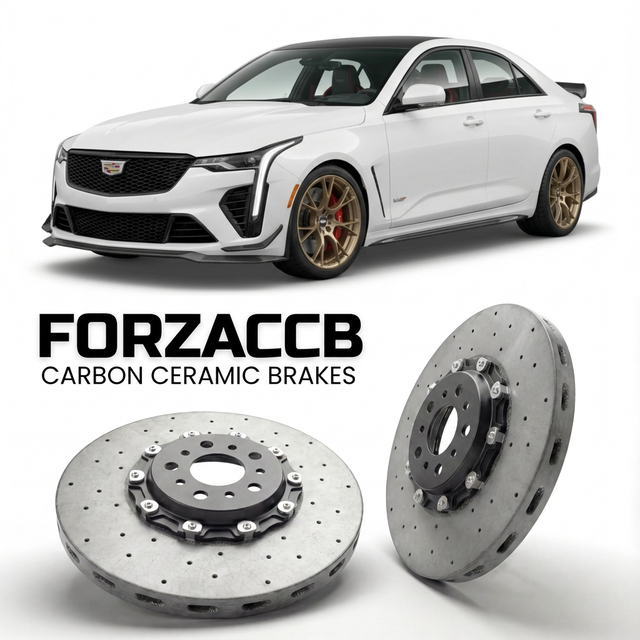 Carbon Ceramic Brake Rotors for Cadillac CT4 (2019+) | CCB OEM Replacement / Conversion Upgrade Kit