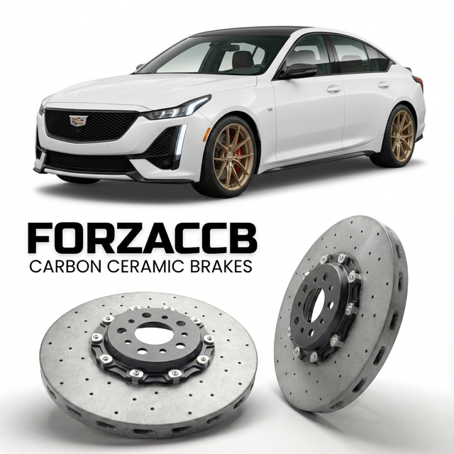 Carbon Ceramic Brake Rotors for Cadillac CT5 (2019-2024) | CCB OEM Replacement / Conversion Upgrade Kit