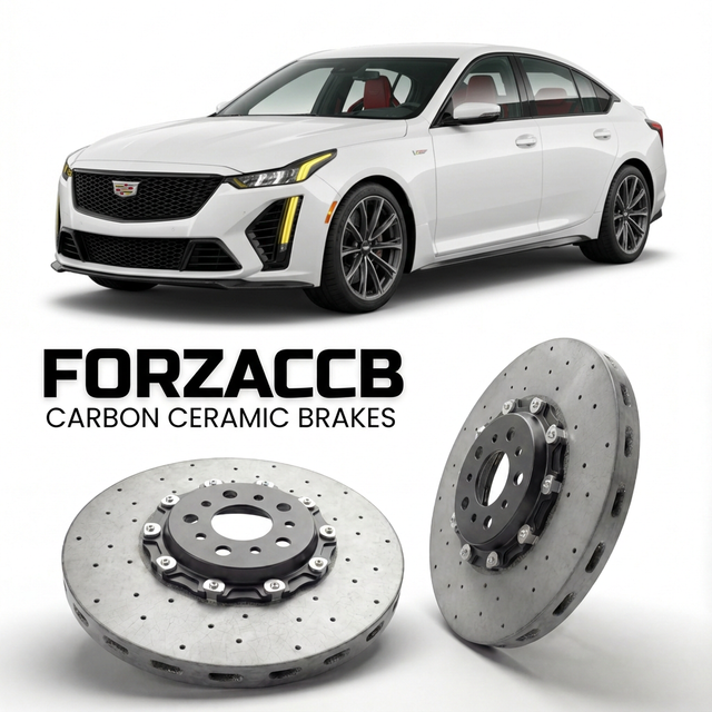 Carbon Ceramic Brake Rotors for Cadillac CT5 facelift 2024 (2024+) | CCB OEM Replacement / Conversion Upgrade Kit
