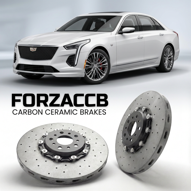Carbon Ceramic Brake Rotors for Cadillac CT6 I (facelift 2019 (2019-2023) | CCB OEM Replacement / Conversion Upgrade Kit