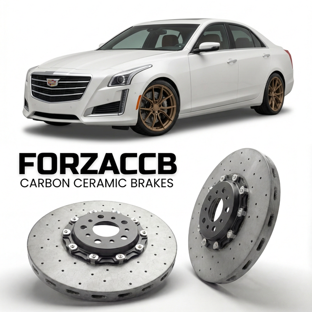 Carbon Ceramic Brake Rotors for Cadillac CTS II (2008-2014) | CCB OEM Replacement / Conversion Upgrade Kit