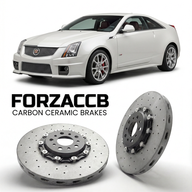 Carbon Ceramic Brake Rotors for Cadillac CTS II Coupe (2011-2014) | CCB OEM Replacement / Conversion Upgrade Kit