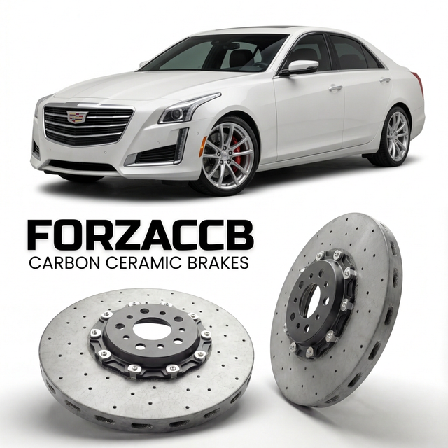 Carbon Ceramic Brake Rotors for Cadillac CTS III (2014-2019) | CCB OEM Replacement / Conversion Upgrade Kit