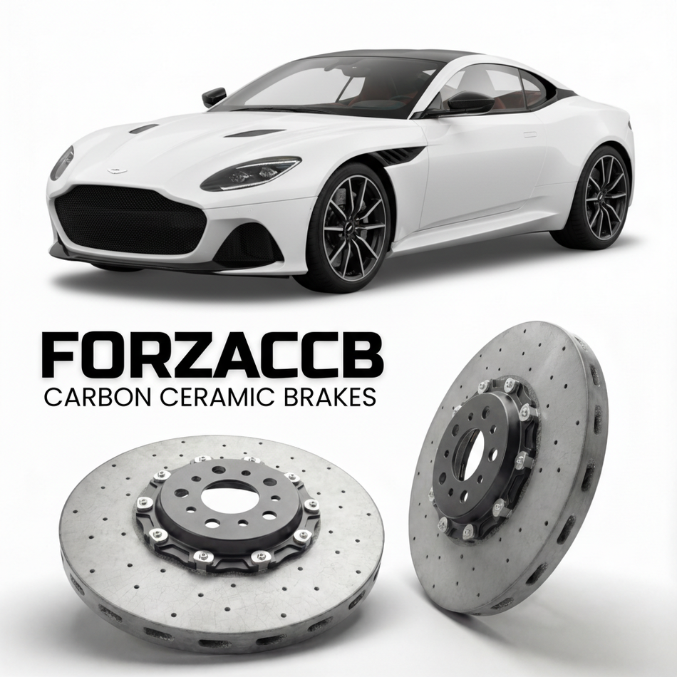Carbon Ceramic Brake Rotors for Aston Martin DBS Superleggera (2018-2024) | CCB OEM Replacement / Conversion Upgrade Kit