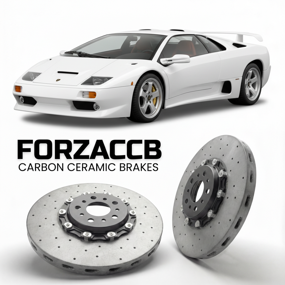 Carbon Ceramic Brake Rotors for Lamborghini Diablo GT (1999-2000) | CCB OEM Replacement / Conversion Upgrade Kit
