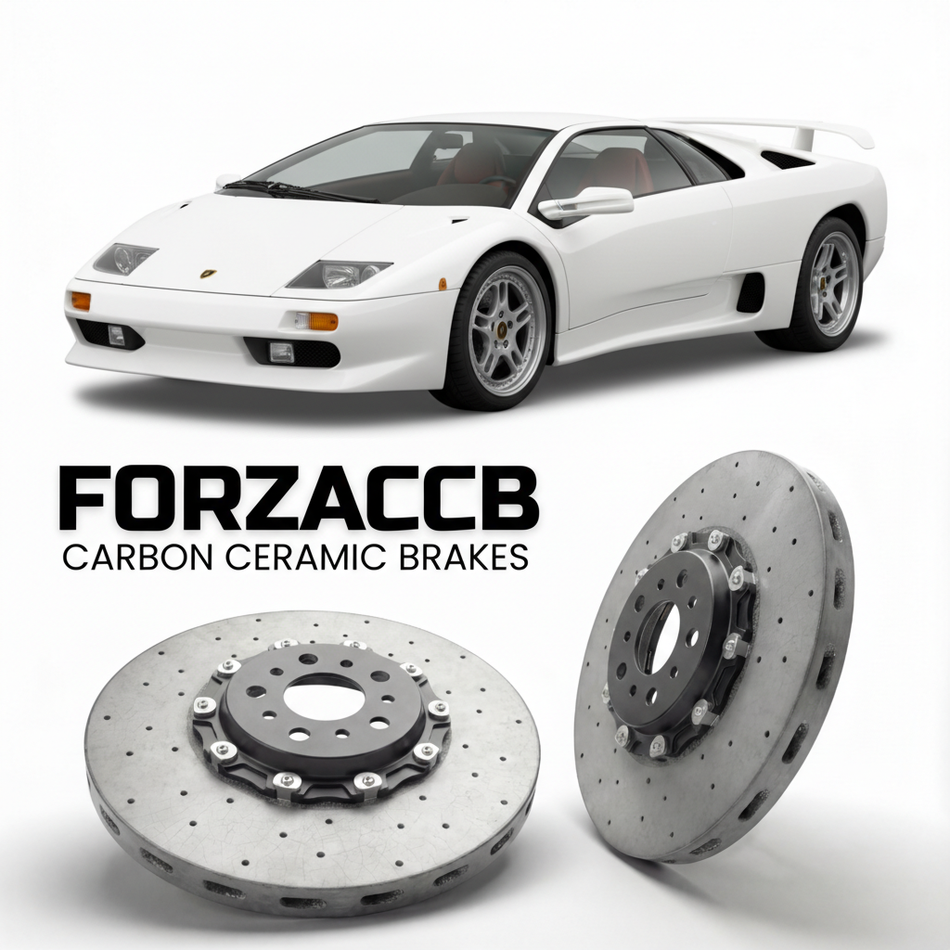 Carbon Ceramic Brake Rotors for Lamborghini Diablo SV (1995-1999) | CCB OEM Replacement / Conversion Upgrade Kit