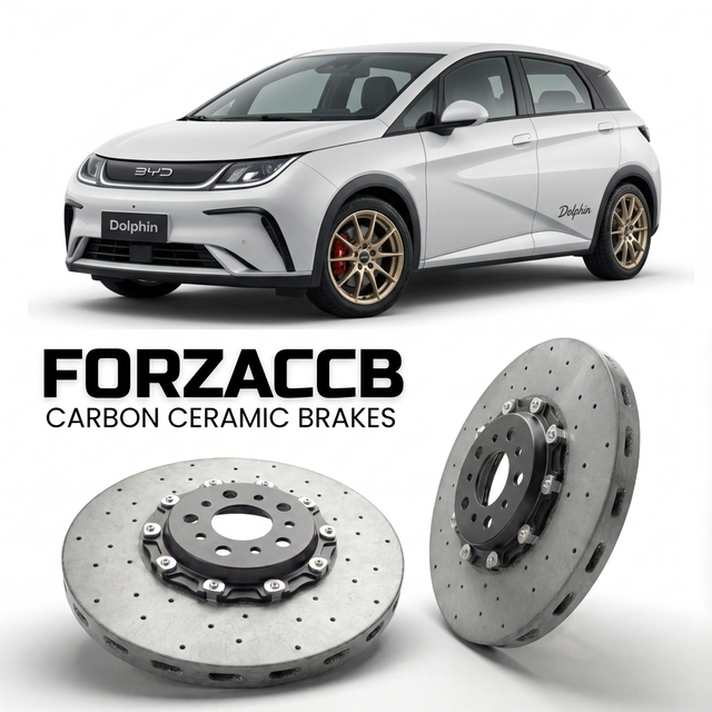 Carbon Ceramic Brake Rotors for BYD Dolphin facelift 2025 (2025+) | CCB OEM Replacement / Conversion Upgrade Kit