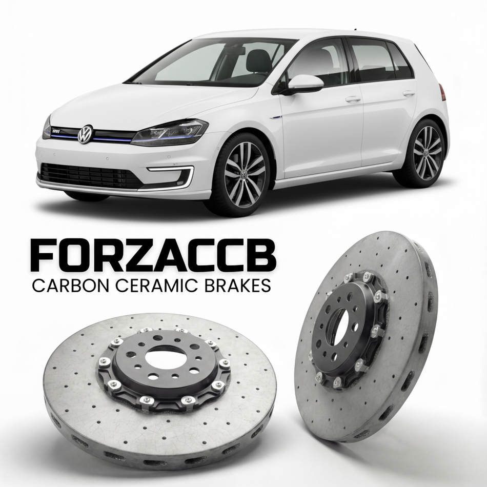 Carbon Ceramic Brake Rotors for Volkswagen e-Golf Mk7 5G (2014-2020) | CCB OEM Replacement / Conversion Upgrade Kit