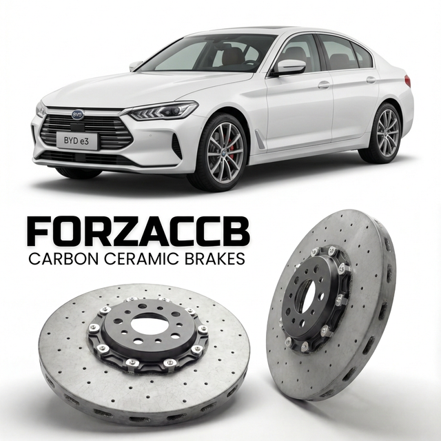 Carbon Ceramic Brake Rotors for BYD e3 (2019-2021) | CCB OEM Replacement / Conversion Upgrade Kit