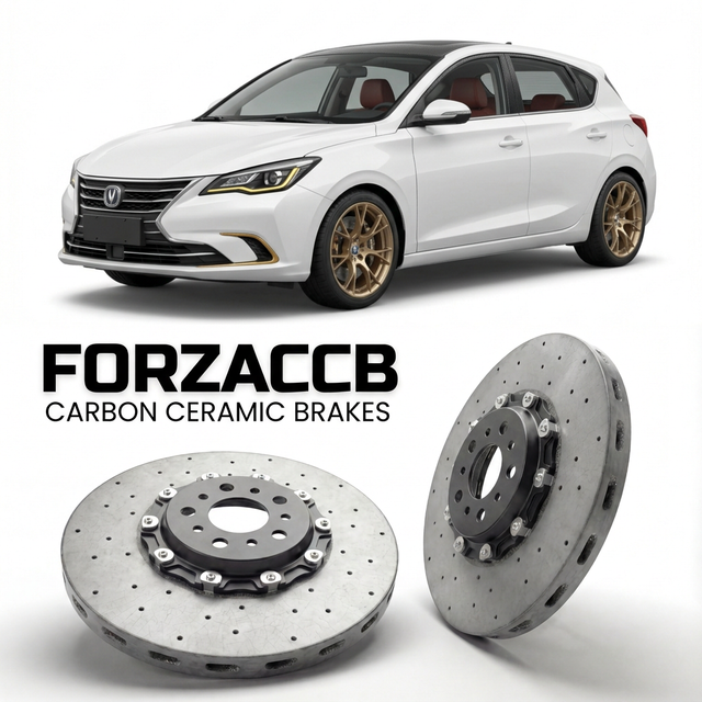 Carbon Ceramic Brake Rotors for ChangAn Eado XT II (2018-2020) | CCB OEM Replacement / Conversion Upgrade Kit