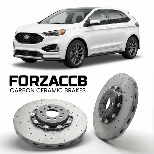 Carbon Ceramic Brake Rotors for Ford Edge II (facelift 2018 (2018-2023) | CCB OEM Replacement / Conversion Upgrade Kit