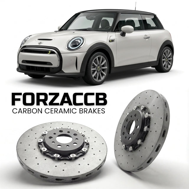 Carbon Ceramic Brake Rotors for Mini Electric Cooper SE (F56 (2019-2021) | CCB OEM Replacement / Conversion Upgrade Kit