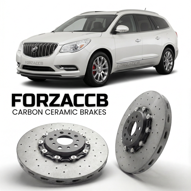 Carbon Ceramic Brake Rotors for Buick Enclave I (facelift 2013 (2013-2017) | CCB OEM Replacement / Conversion Upgrade Kit