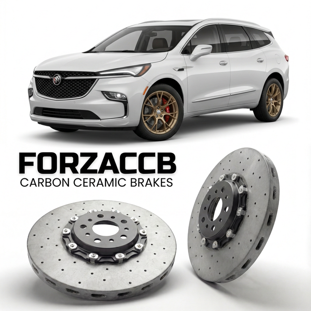 Carbon Ceramic Brake Rotors for Buick Enclave II (facelift 2022 (2022-2024) | CCB OEM Replacement / Conversion Upgrade Kit