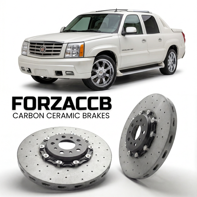 Carbon Ceramic Brake Rotors for Cadillac Escalade II EXT (2005-2006) | CCB OEM Replacement / Conversion Upgrade Kit
