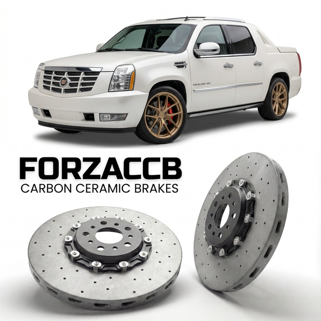 Carbon Ceramic Brake Rotors for Cadillac Escalade III EXT (2007-2013) | CCB OEM Replacement / Conversion Upgrade Kit