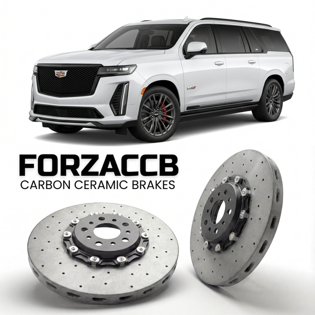 Carbon Ceramic Brake Rotors for Cadillac Escalade V ESV (facelift 2024 (2024+) | CCB OEM Replacement / Conversion Upgrade Kit