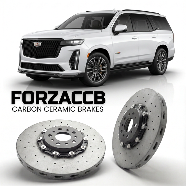 Carbon Ceramic Brake Rotors for Cadillac Escalade V (facelift 2024 (2024+) | CCB OEM Replacement / Conversion Upgrade Kit