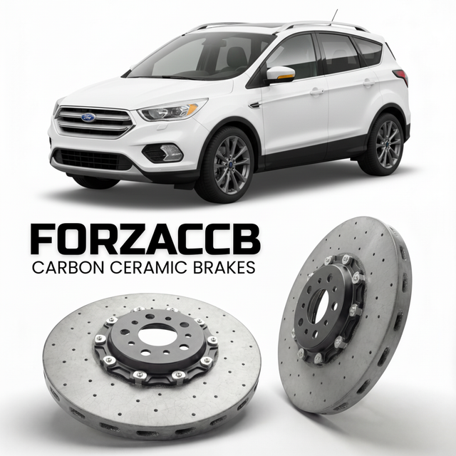 Carbon Ceramic Brake Rotors for Ford Escape III (facelift 2017 (2017-2019) | CCB OEM Replacement / Conversion Upgrade Kit