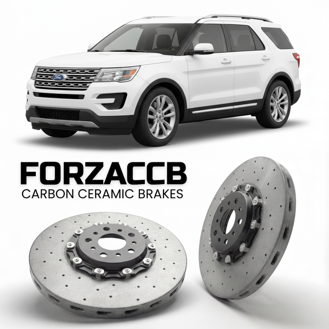 Carbon Ceramic Brake Rotors for Ford Explorer V (facelift 2018 (2018-2019) | CCB OEM Replacement / Conversion Upgrade Kit