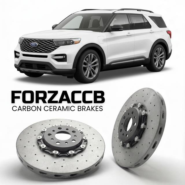 Carbon Ceramic Brake Rotors for Ford Explorer EV (2024+) | CCB OEM Replacement / Conversion Upgrade Kit