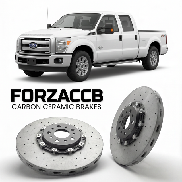 Carbon Ceramic Brake Rotors for Ford F-250 Super Duty III Crew Cab Long box (2011-2016) | CCB OEM Replacement / Conversion Upgrade Kit
