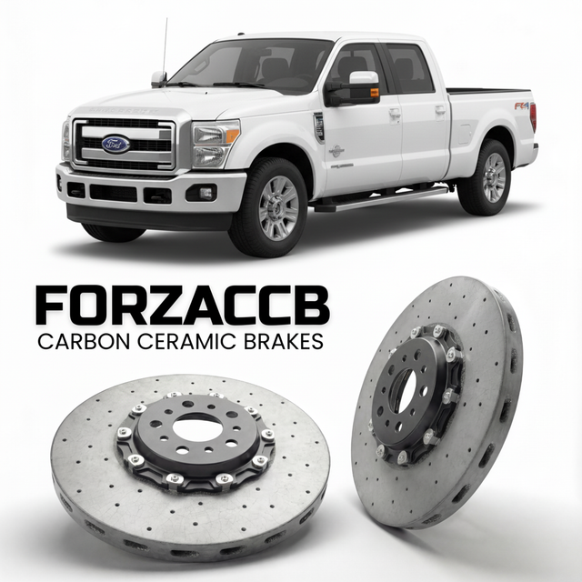 Carbon Ceramic Brake Rotors for Ford F-250 Super Duty III Crew Cab Short box (2011-2016) | CCB OEM Replacement / Conversion Upgrade Kit