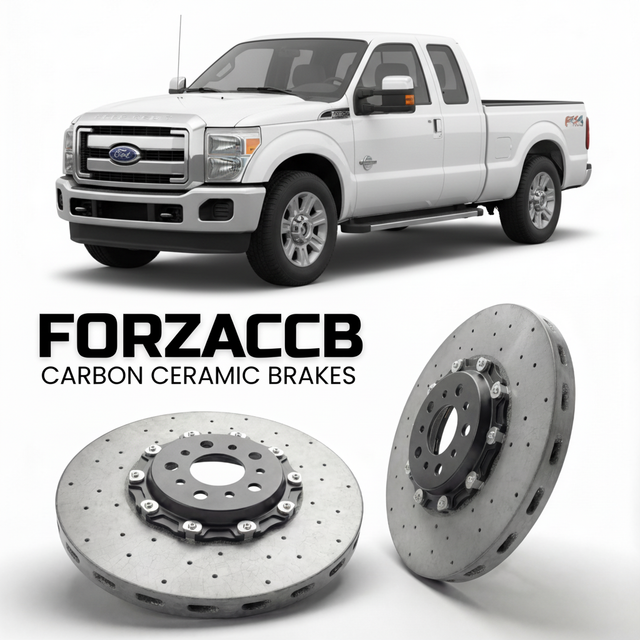Carbon Ceramic Brake Rotors for Ford F-250 Super Duty III Super Cab Short box (2011-2016) | CCB OEM Replacement / Conversion Upgrade Kit