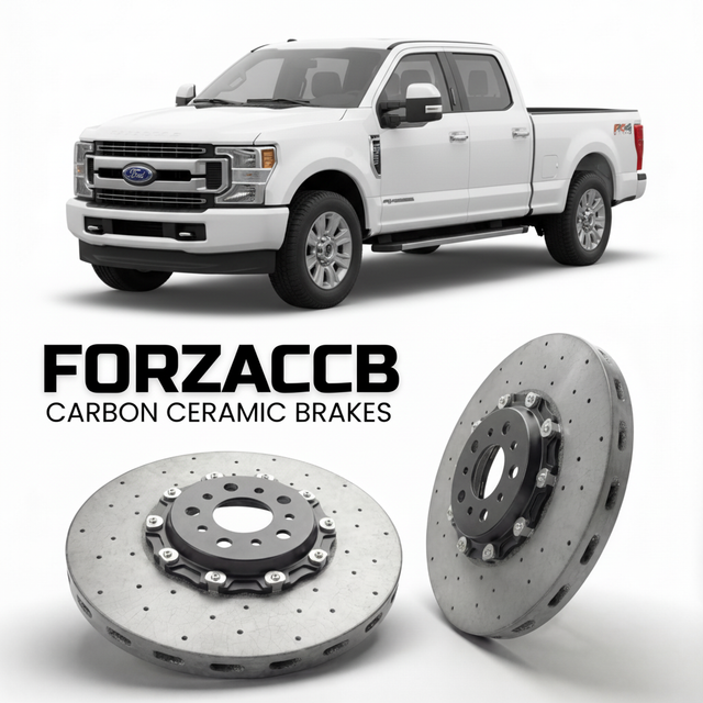 Carbon Ceramic Brake Rotors for Ford F-250 Super Duty IV Crew Cab Short box (2017-2019) | CCB OEM Replacement / Conversion Upgrade Kit