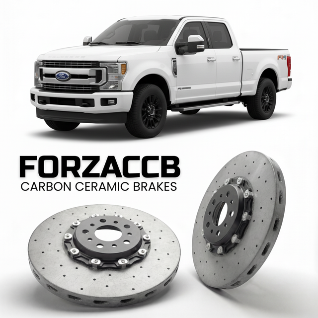 Carbon Ceramic Brake Rotors for Ford F-250 Super Duty IV Regular Cab Long box (2017-2019) | CCB OEM Replacement / Conversion Upgrade Kit
