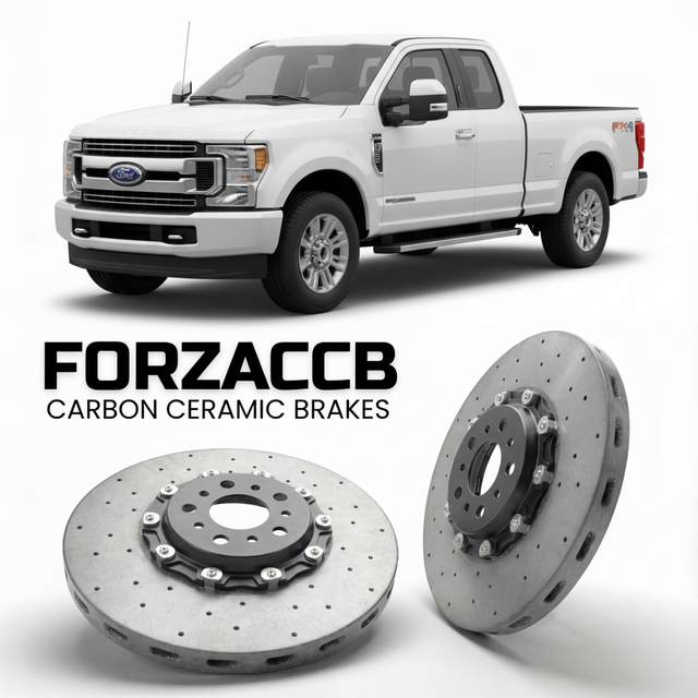 Carbon Ceramic Brake Rotors for Ford F-250 Super Duty IV Super Cab Short box (2017-2019) | CCB OEM Replacement / Conversion Upgrade Kit