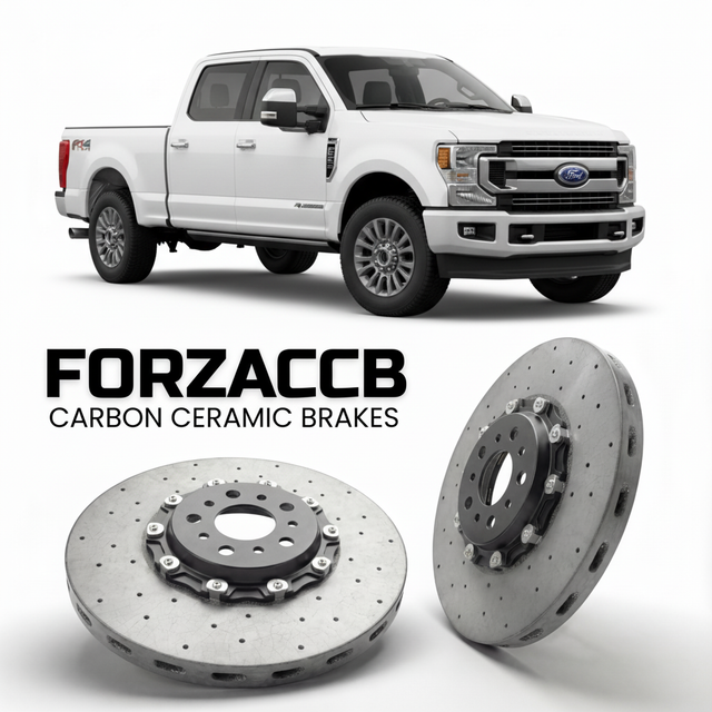 Carbon Ceramic Brake Rotors for Ford F-250 Super Duty V Crew Cab Short box (2023+) | CCB OEM Replacement / Conversion Upgrade Kit