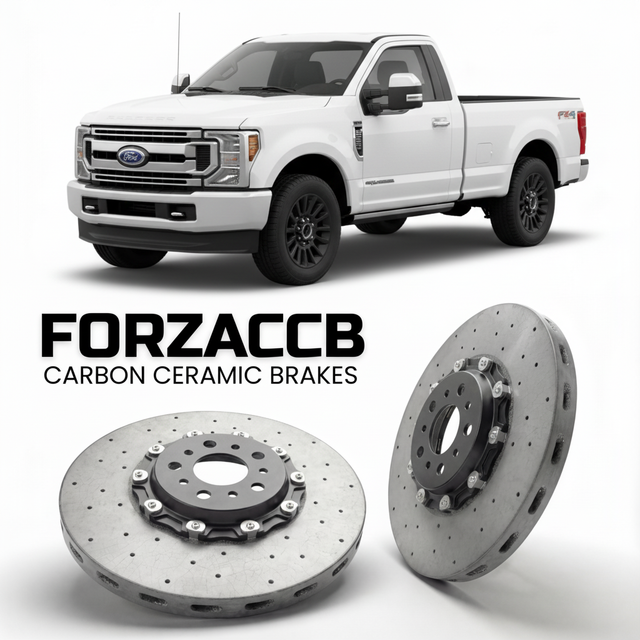 Carbon Ceramic Brake Rotors for Ford F-250 Super Duty V Regular Cab Long box (2023+) | CCB OEM Replacement / Conversion Upgrade Kit