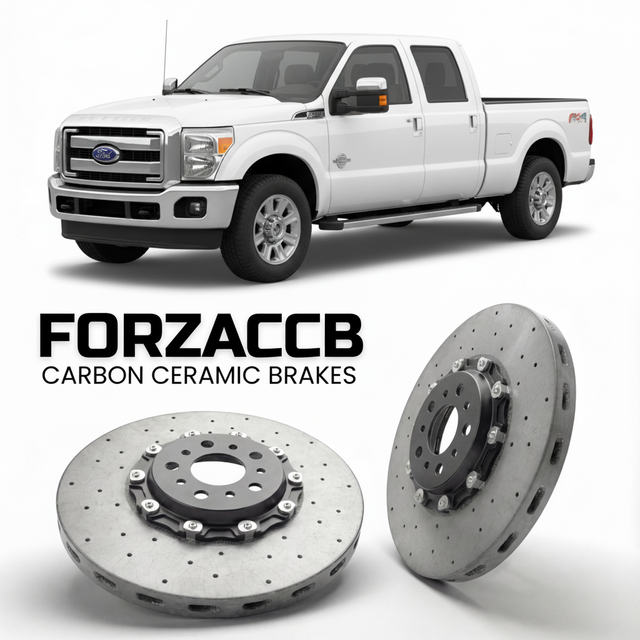 Carbon Ceramic Brake Rotors for Ford F-350 Super Duty III Crew Cab Long box (2011-2016) | CCB OEM Replacement / Conversion Upgrade Kit
