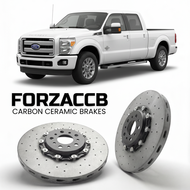 Carbon Ceramic Brake Rotors for Ford F-350 Super Duty III Crew Cab Short box (2011-2016) | CCB OEM Replacement / Conversion Upgrade Kit