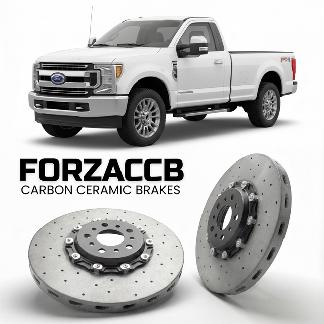 Carbon Ceramic Brake Rotors for Ford F-350 Super Duty IV Regular Cab Long box (2017-2019) | CCB OEM Replacement / Conversion Upgrade Kit