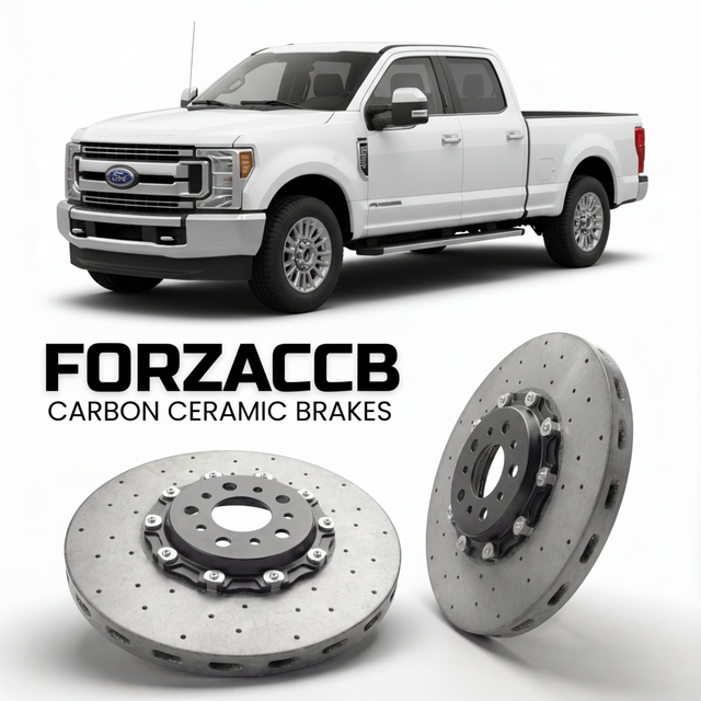 Carbon Ceramic Brake Rotors for Ford F-350 Super Duty IV Super Cab Long box (2017-2019) | CCB OEM Replacement / Conversion Upgrade Kit