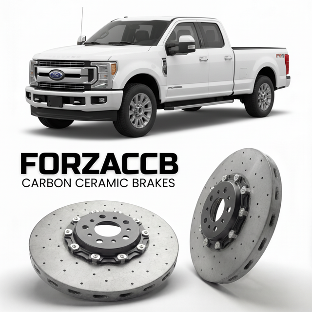 Carbon Ceramic Brake Rotors for Ford F-350 Super Duty IV Super Cab Short box (2017-2019) | CCB OEM Replacement / Conversion Upgrade Kit