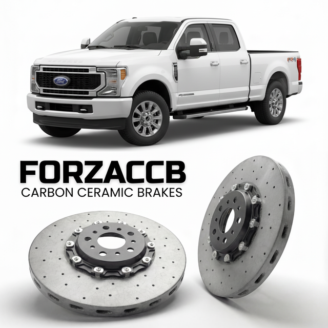 Carbon Ceramic Brake Rotors for Ford F-350 Super Duty V Crew Cab Long box (2023+) | CCB OEM Replacement / Conversion Upgrade Kit