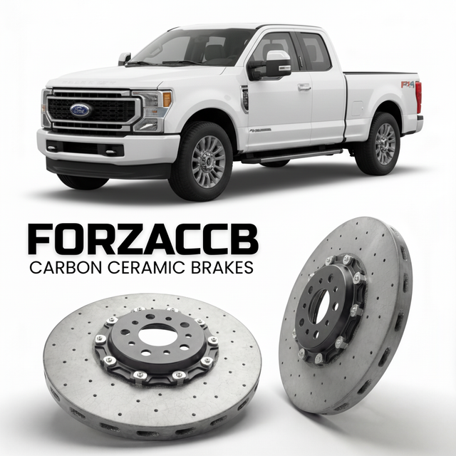 Carbon Ceramic Brake Rotors for Ford F-350 Super Duty V Super Cab Short box (2023+) | CCB OEM Replacement / Conversion Upgrade Kit