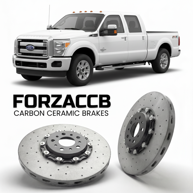 Carbon Ceramic Brake Rotors for Ford F-450 Super Duty III Crew Cab Long box (2011-2016) | CCB OEM Replacement / Conversion Upgrade Kit